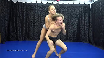 Preview 1 of Helpful Tube Slave - Losing at chess made femdom Nikky Thorne mad enough to dominate and sit on him
