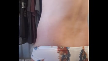 Preview 3 of Hard Cer - Low rise boxer gay boy