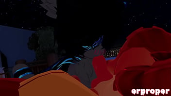 Preview 4 of Marej Porn Dwnlods - Vrchat vuplpix gets blown by a furry