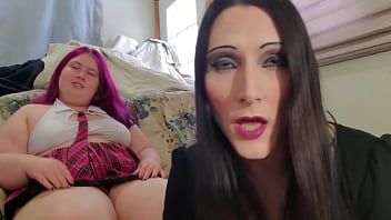 Preview 1 of Tamil Fisting Porn - Two hot trannies jerk their big oiled cocks