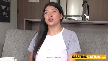 Preview 2 of Sex Movy Xxsexvideos - Huge boobs Japanese latina MILF on casting but being too old