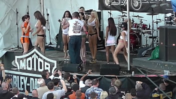 Preview 3 of Old Wife Beach - Milwaukee Harley Wet Tshirt