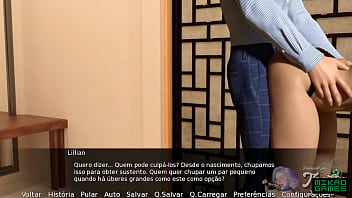 Preview 3 of Part Movi - My employees Step Family ep 5 Sexo escondido na Cabine da Loja