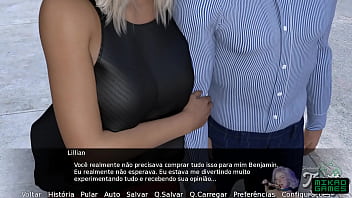 Preview 4 of Part Movi - My employees Step Family ep 5 Sexo escondido na Cabine da Loja
