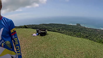 Preview 1 of Braze Cxcc - Wet and Messy Extreme SQUIRTING while PARAGLIDING 2 in Costa Rica