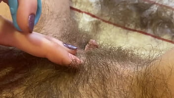 Preview 4 of Alison Tyler Svin Pool - TRIMMING MY SUPER LONG PUSSY HAIR CLOSEUP