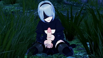 Preview 1 of Indian Small Tires Baby - Nier Automata - Yorha 2B Gets Fucked In The Forrest