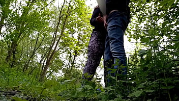 Preview 2 of Nipal Xxx - Son-in-law begged mother-in-law for sex on the outdoor,  but only got a handjob