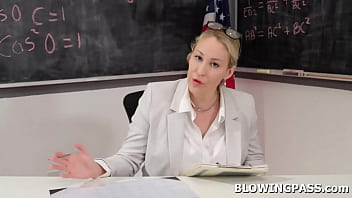 Preview 1 of Sunny Sxe Xxx - Milf teacher face fucked by her student