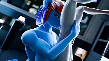 Preview 2 of Sunny Leone Fuck 1 Minute - Rainbow Dash Oral Animation 4k