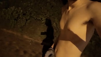 Preview 3 of Nudist Gameshow - Andando na rua com a rola pra fora