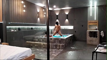 Preview 2 of Flying Jizz Japanese Virgin - Melhor transa no chuveiro do motel
