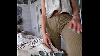 Preview 2 of Mon And Hourse - My Hot Stepmom caught me jerking off on her nudes and helped me cum