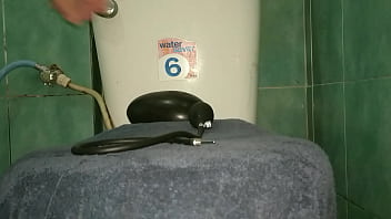 Preview 4 of Gay Forced In Dorm First Time2 - Huge Inflatable Butt Plug sliding out of my stretched Ass up close in Slow Motion
