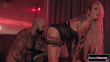 Preview 3 of France Yporn Porn - Tattooed shemale Summer Rayne barebacked