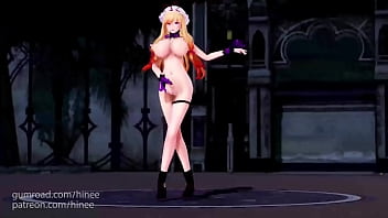 Preview 3 of Chicosbanos - MMD Touhou Project Yakumo Murasaki Naked Dance (Submitted by Hinee)