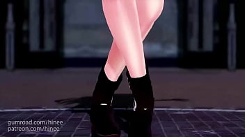 Preview 1 of Chicosbanos - MMD Touhou Project Yakumo Murasaki Naked Dance (Submitted by Hinee)