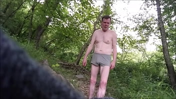 Preview 1 of Stepson And Stepmom Korean - JERK OFF IN PUBLIC AFTER A RUN WEARING JUST UNDERWEAR JUNE 2017