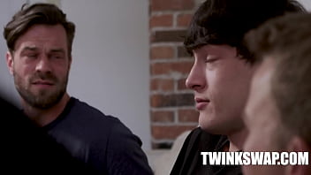 Preview 2 of Sexi Mouvi - step Dads Swap On Movie Night