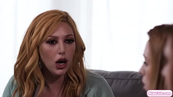 Preview 1 of Lucy Purr - Big tits stepmom having threesome with lesbian stepdaughters