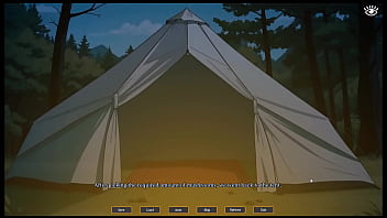 Preview 2 of 1st Sex Vadio - Tomboy Sex in forest [ HENTAI Game ] Ep.2 hot footjob in the tent !