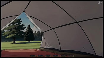Preview 4 of 1st Sex Vadio - Tomboy Sex in forest [ HENTAI Game ] Ep.2 hot footjob in the tent !