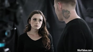 Preview 1 of Kiki Britain - Perverted teen Lily Glee cheated a naive stepdad and got fucked so hard in asshole