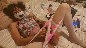 Preview 4 of Ho T Xxxcom - Beauty tranny Violett Pigtails public