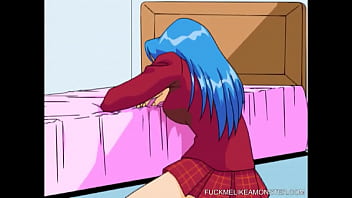 Preview 2 of Ibu Ibu Usia 45 - Cartoon slut gets fingered and fucked