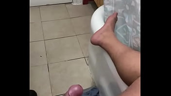 Preview 1 of Busty Blonde Chest - No hands cumshot