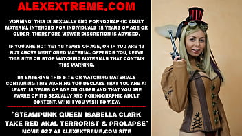 Preview 1 of Japanese Rape Poblick - Steampunk queen Isabella Clark take red anal terrorist &amp_ prolapse