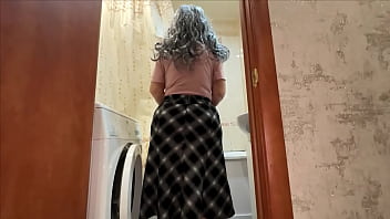 Preview 1 of She Hulk Nude Artwork - Wide hips of a mature stepmother in a homemade skirt excite for anal