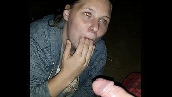 Preview 3 of Amia Miley Isis - Good Girl Jacki giving outdoor blowjob