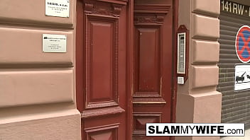 Preview 2 of Mom And Sister Of Son - Blonde slut takes a huge black dick in her ass