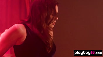 Preview 2 of Brandi Brick - Glamorous big boobed redhead MILF Maitland Ward stripping on the piano