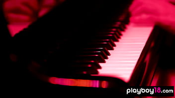 Preview 1 of Brandi Brick - Glamorous big boobed redhead MILF Maitland Ward stripping on the piano