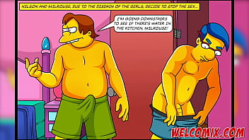 Preview 2 of Rita Faltoyano Foursome - In a couple&#039_s fight don&#039_t stick the dick - The Simptoons