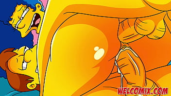 Preview 4 of Rita Faltoyano Foursome - In a couple&#039_s fight don&#039_t stick the dick - The Simptoons
