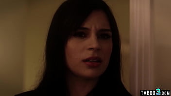 Preview 1 of Hot Reena Aunty Sucking Dick - Stepdad lures his naive teen stepdaughter Aria Valencia into taboo sex