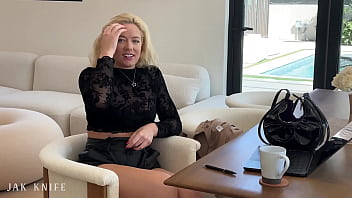 Preview 2 of College Girls Hazing Thongs - Office slut gets fucked after masturbating at work - River Lynn