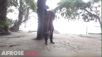 Preview 2 of Adik Cowok Mandi Ml - Village girl get naked ass spanked in public
