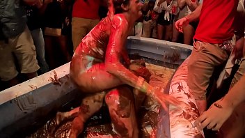Preview 2 of Linechat Pinay - White Trash Slut Foam Party