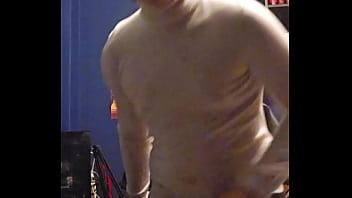 Preview 1 of Dad Bonding - Chubby college boy jerking off and cumming