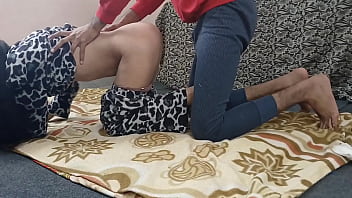Preview 2 of Mom Suck Son For Money - Slim Aunty fucked by big Cock with clear hindi audio
