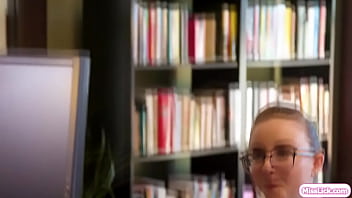 Preview 1 of Girfriends 4ever - Librarians caught licking by a customer