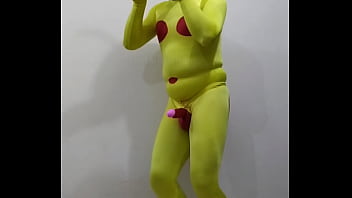 Preview 1 of Yunosino2 - Zentai bee wasp penis string