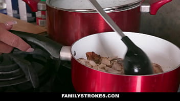 Preview 1 of Break Spark - Step mom and stepson fuck next to busy stepdad