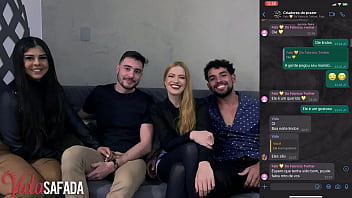 Preview 4 of Adla Badla Sex In India - Encontro com casal bi safado,  rolou muita putaria sem limites entre dois casais bi.