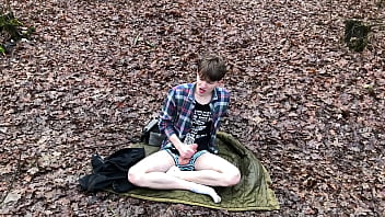 Preview 3 of My Asian Friend And I - Camping with Daddy Outdoor /daddy Filmed me &amp_ CUM AS VULCANO / Cute Boy