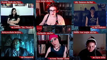 Preview 3 of Xhamster Pregnant Gangbang - Monsters University Episode 14  Featuring Girlbot Div,  Roxxie Moth,  Lilly Demona,  RickyxxxRails,  Dahlia Von Knight,  and Jane Judge